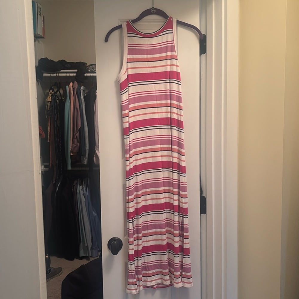 Loft ribbed tank maxi dress